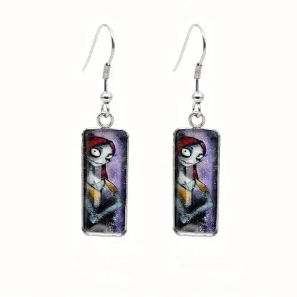NEW! Nightmare Before Christmas Sally Dangle Earrings Adorbs!!